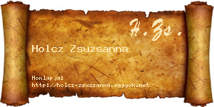 Holcz Zsuzsanna névjegykártya